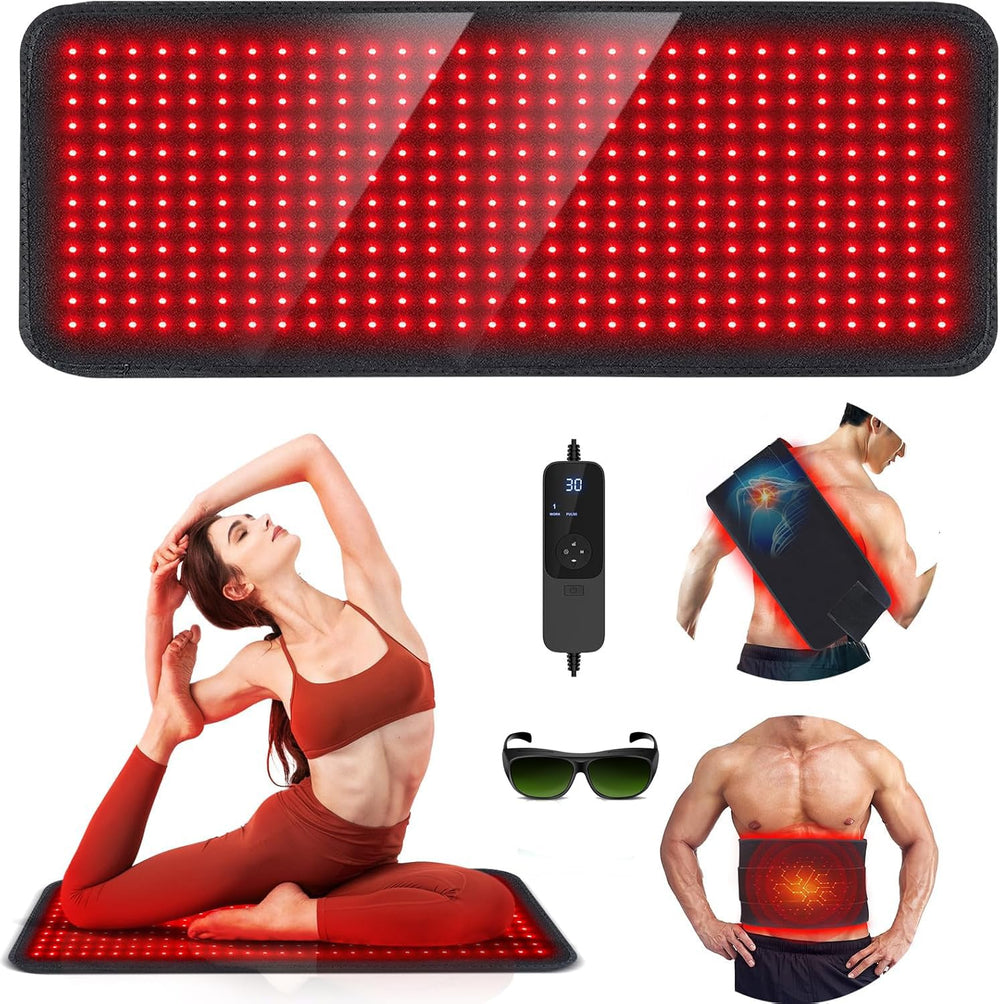 Rikimxin red light therapy mat ready for home use and relaxation