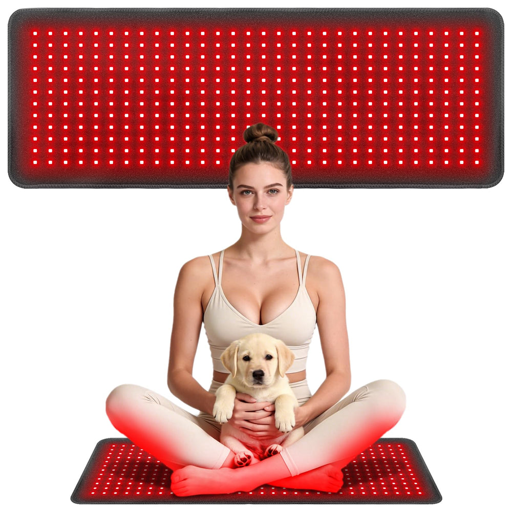 Rikimxin Red Light Therapy Mat setup on a clean surface for at-home use and warmth