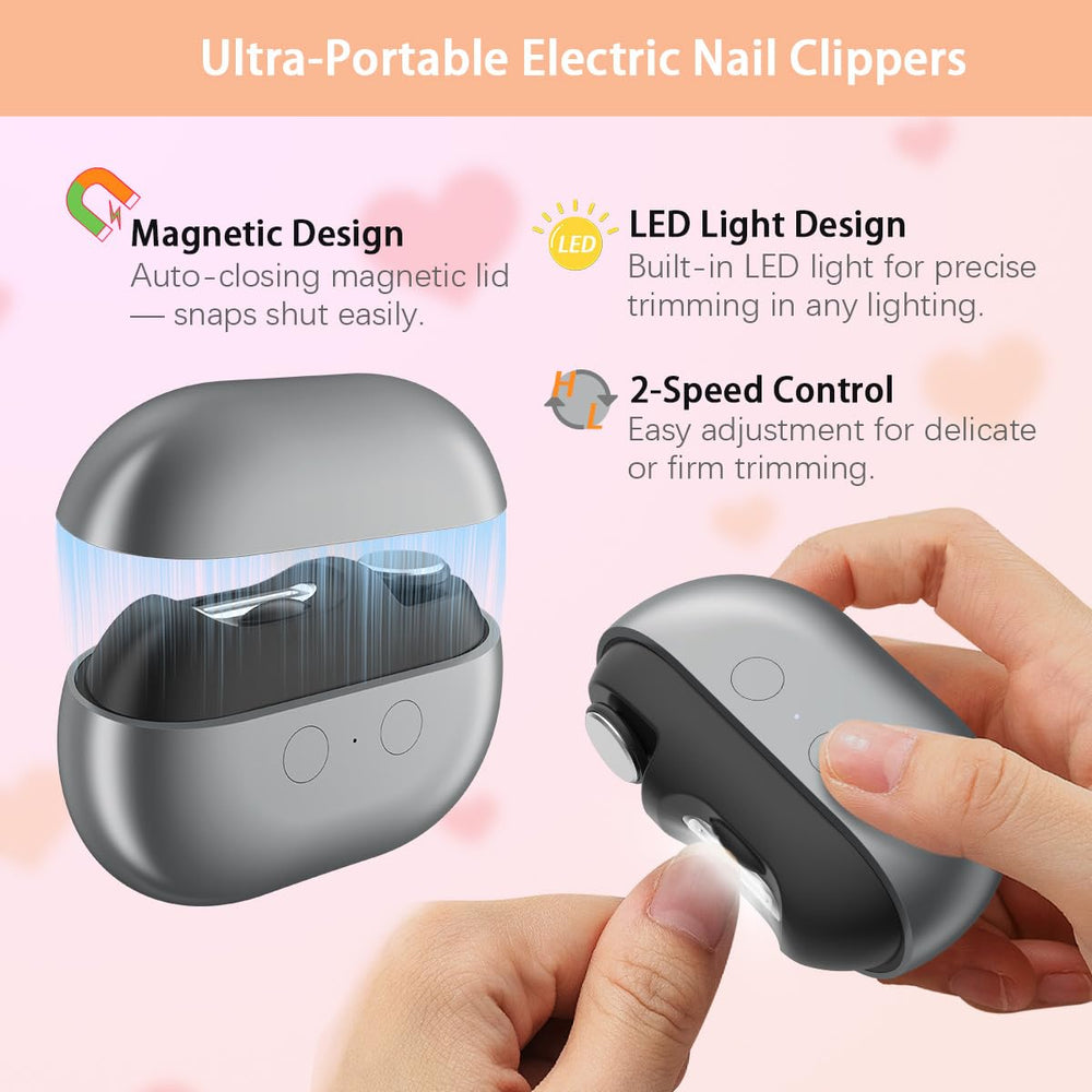 RIMOL nail file attachment enables smooth shaping.