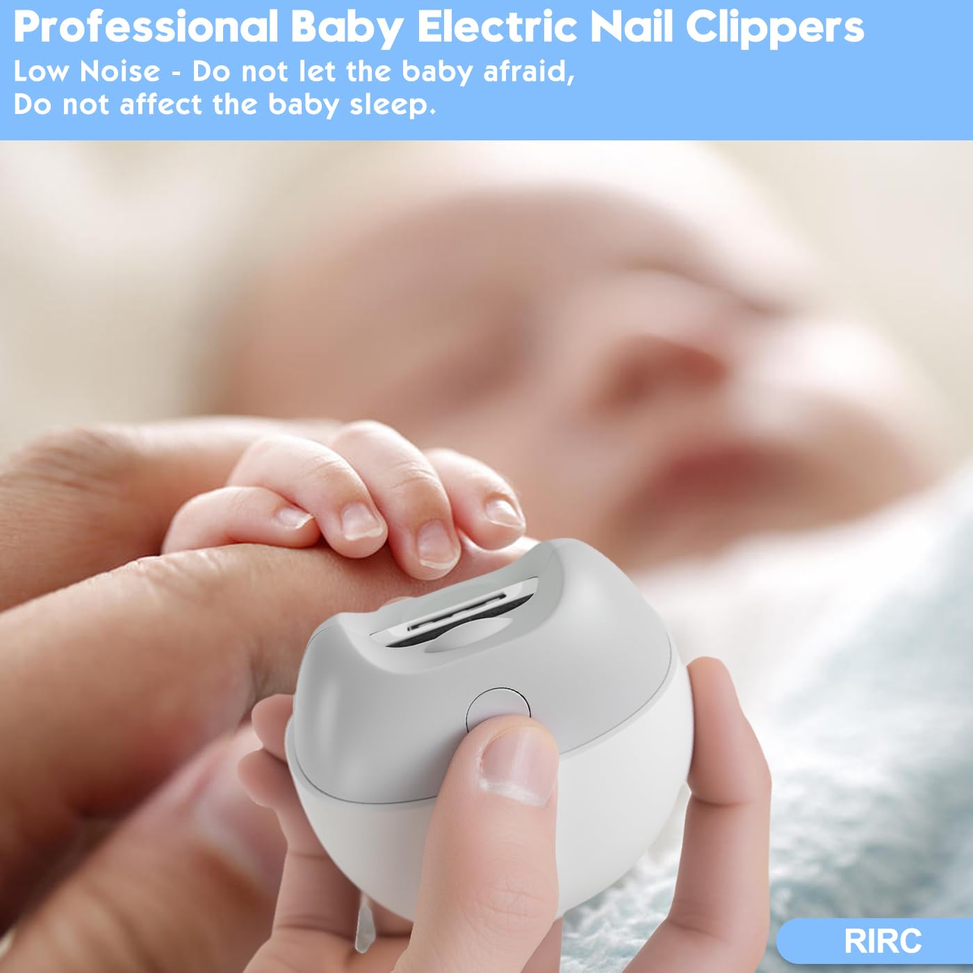 RIRC nail clipper 300mAh battery for longer use between charges