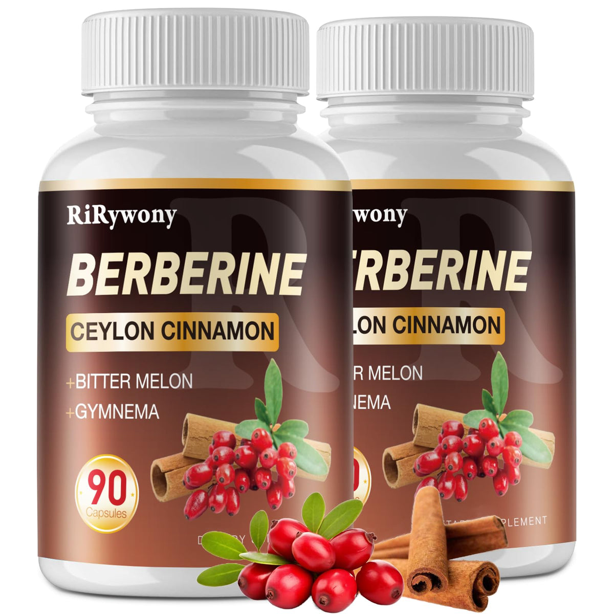 RiRywony Health Berberine bottle ready for daily wellness support.