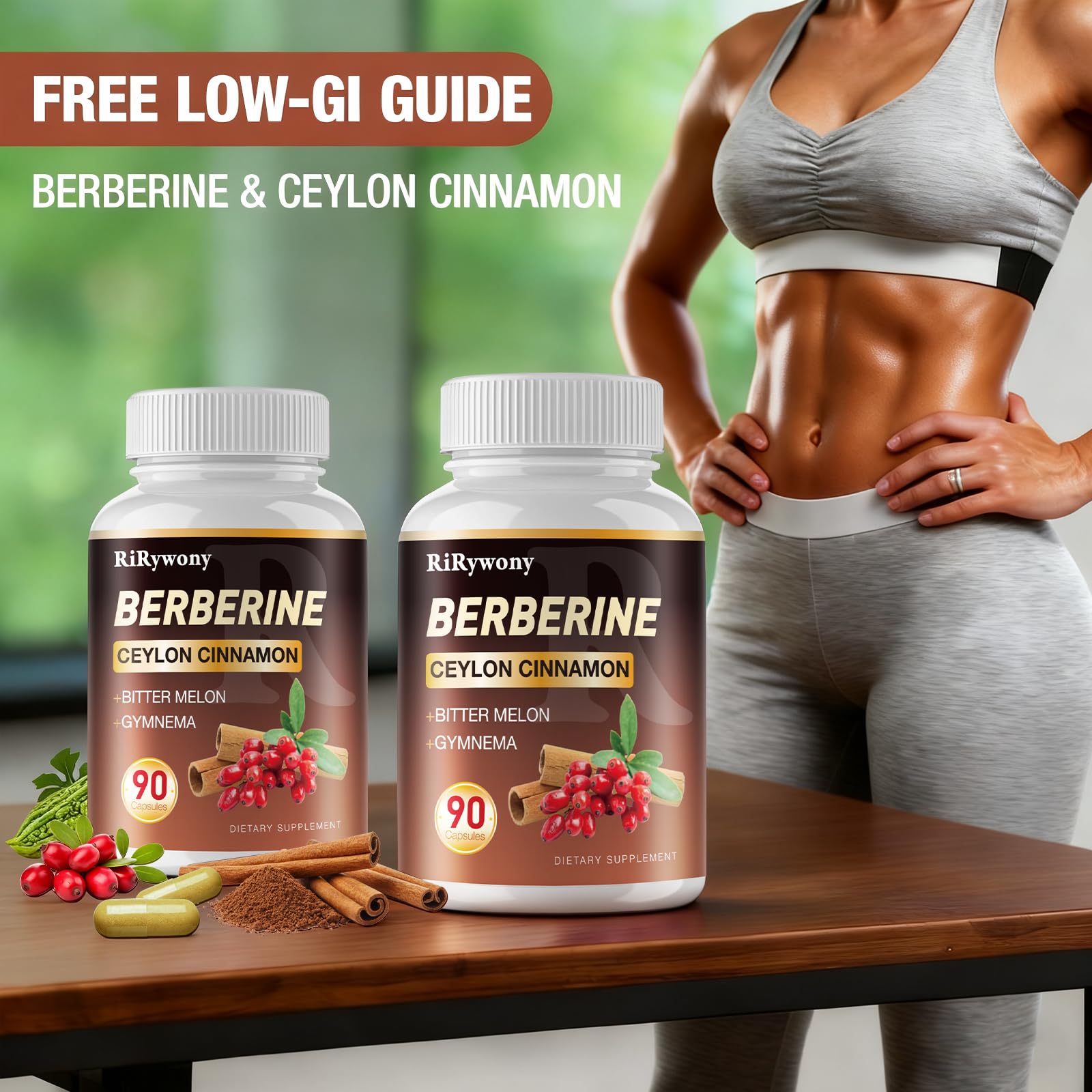 Daily-use scene with RiRywony Health Berberine on a desk setup.