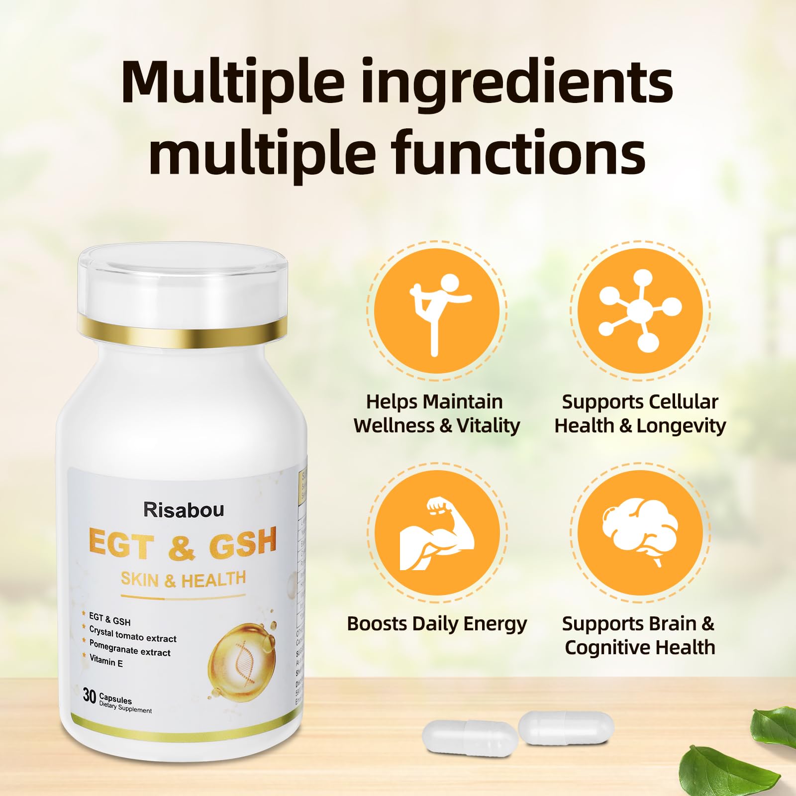 Risabou Elastin texture hint illustrates skin elasticity benefits.