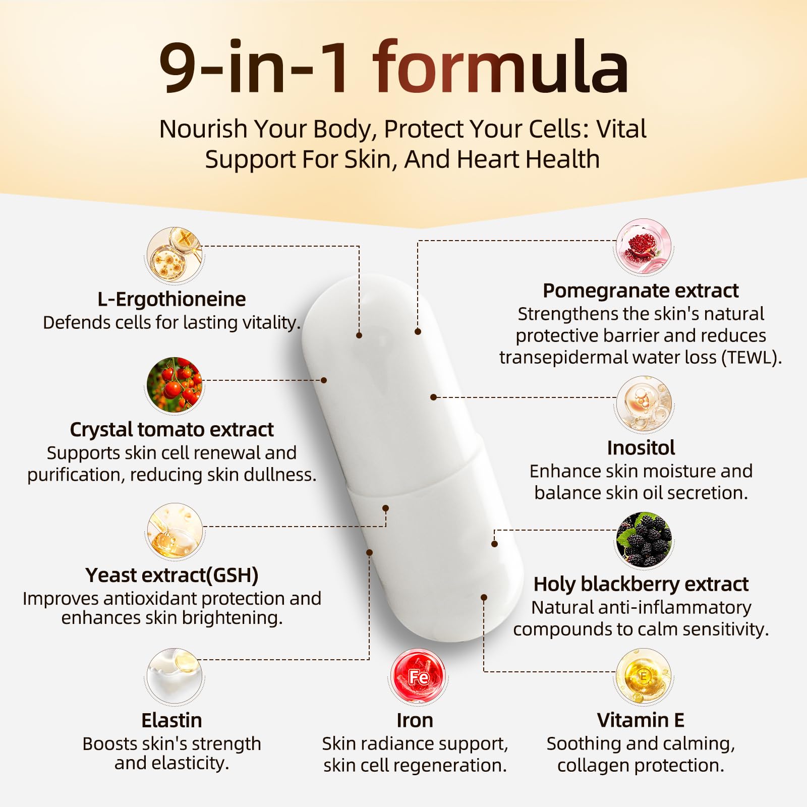 Risabou Holy Blackberry extract close-up suggests immune-support nutrition.
