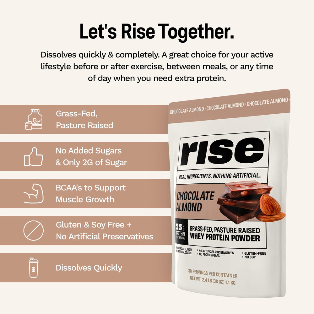 Rise protein on a breakfast bowl with berries for a balanced start