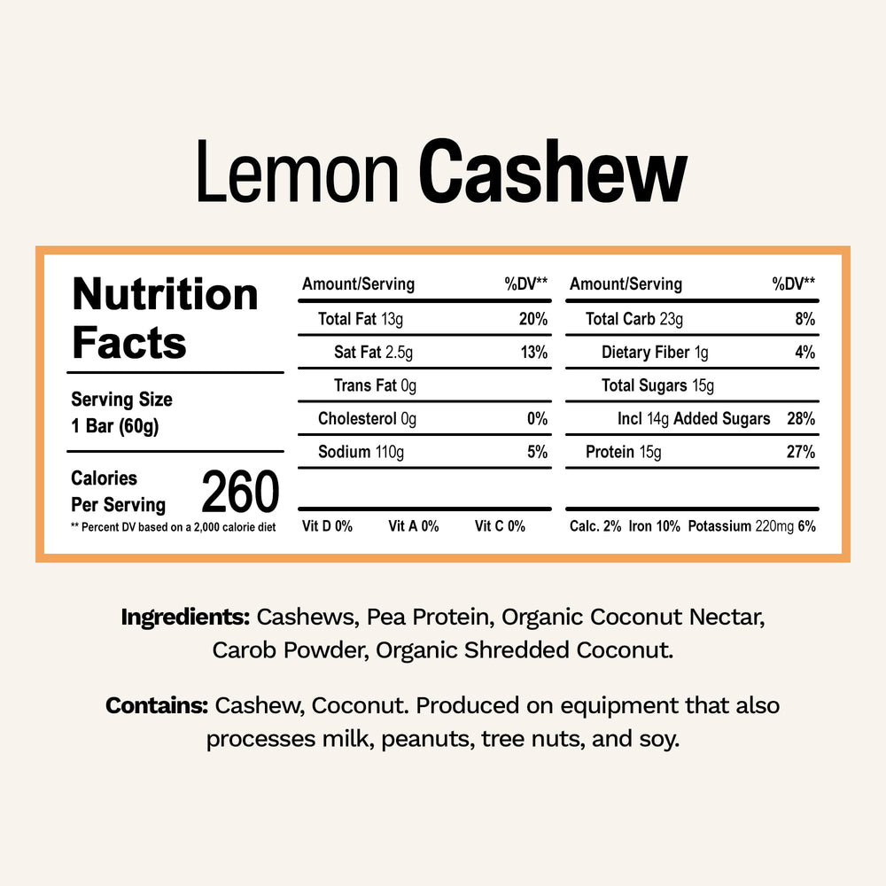 Rise Pea Protein Bar lemon cashew bar unwrap emphasizes convenient, ready-to-eat nourishment after workouts.