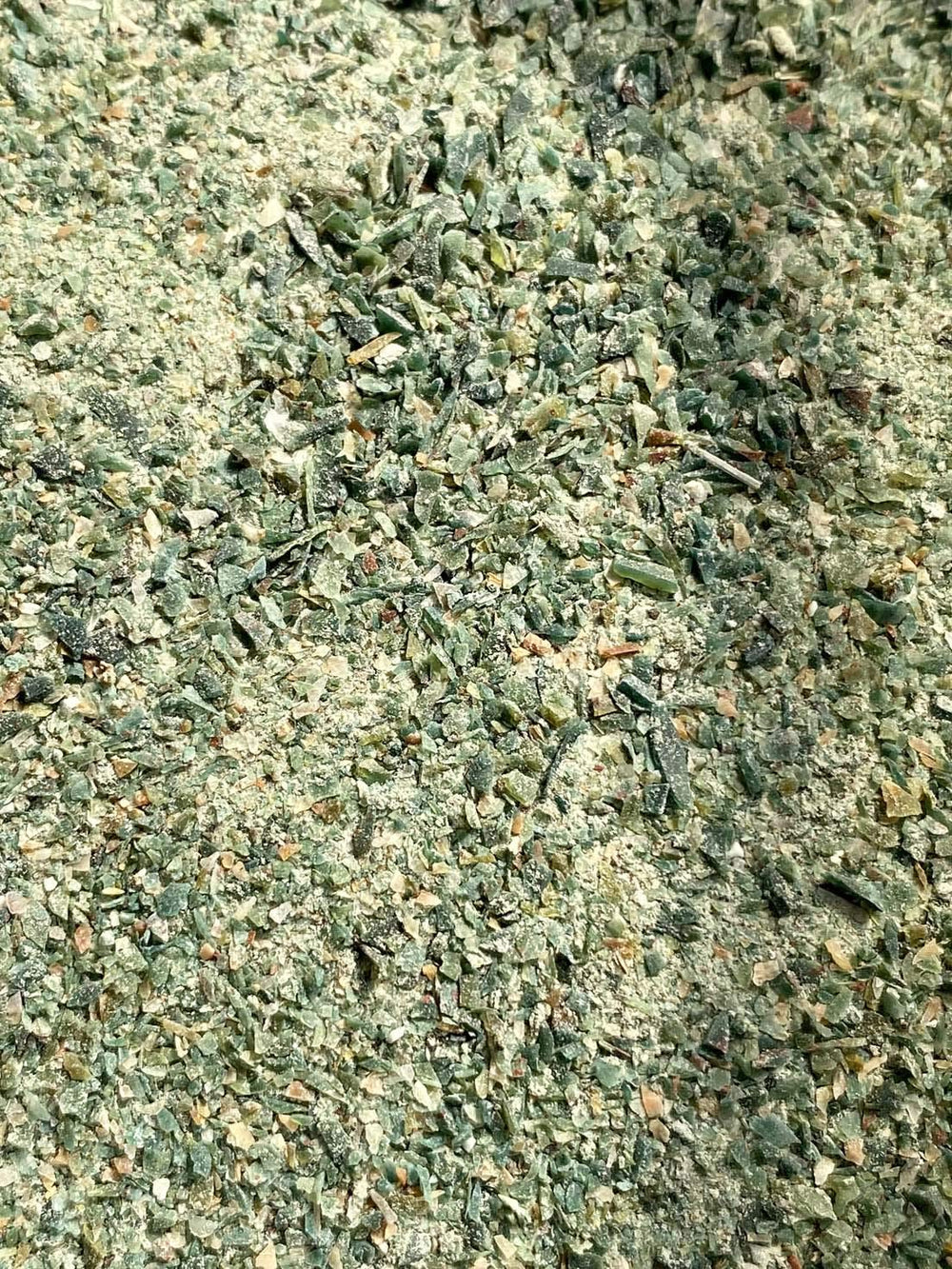 Rise Perspective Bloodstone powder in hand tactile option for mindfulness