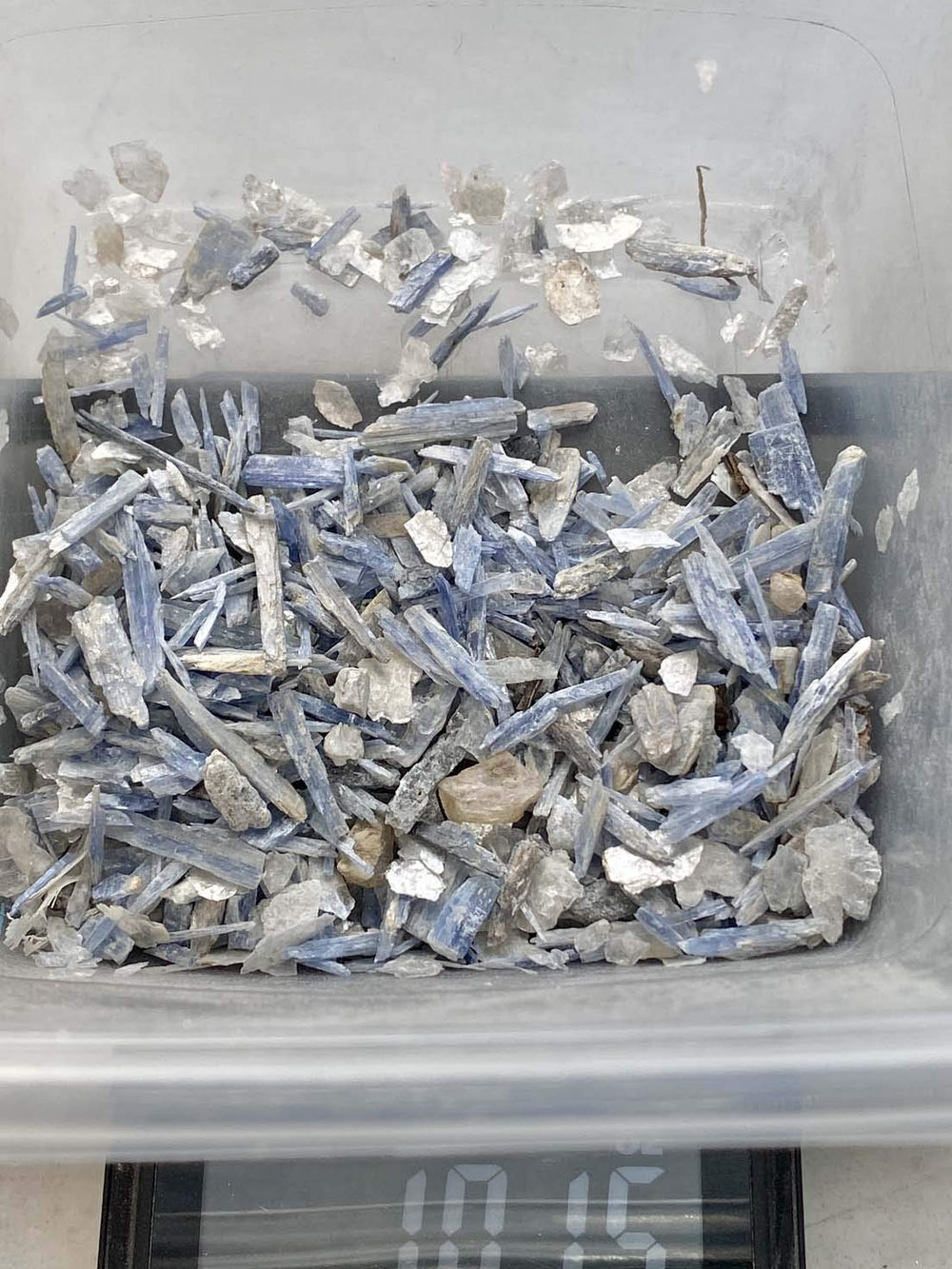 Rise Perspective Blue Kyanite chips in 4 oz pack for crystal grids.