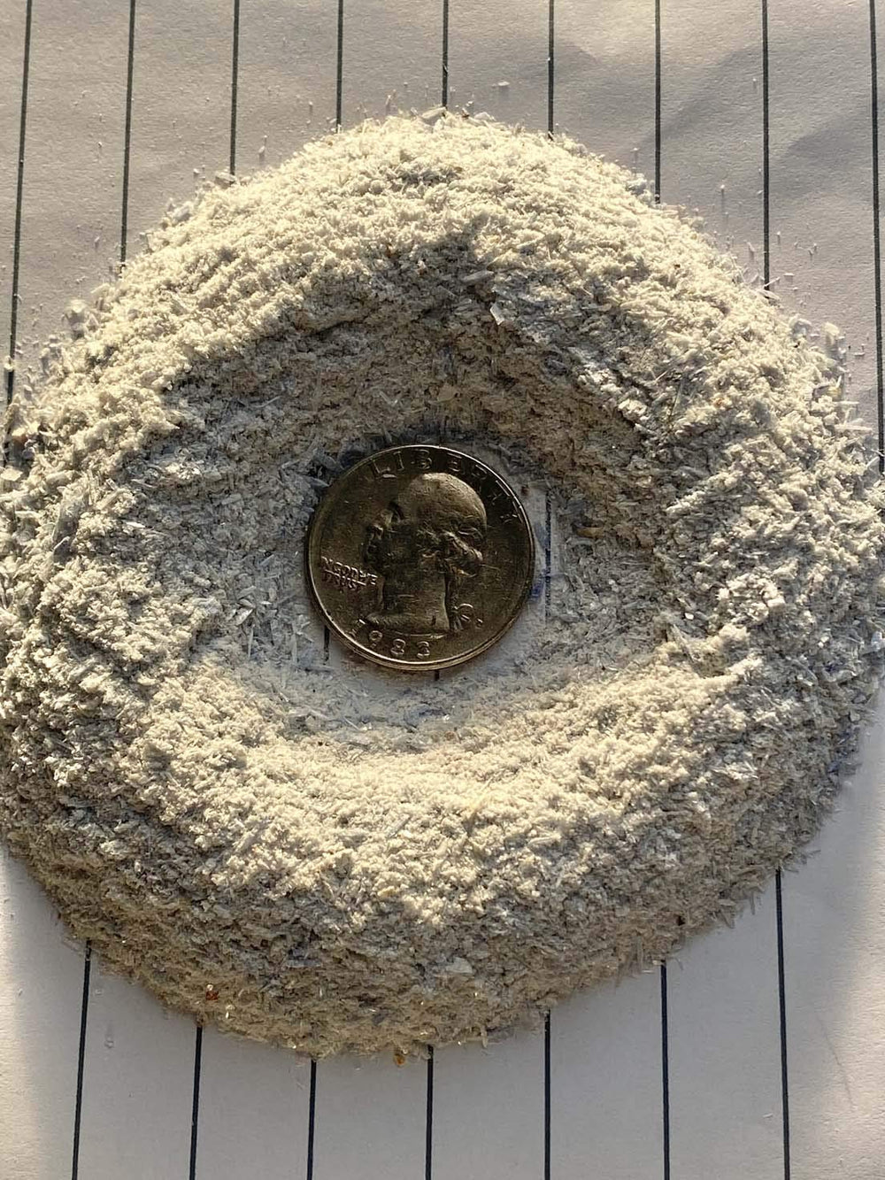 Rise Perspective blue kyanite powder granules ready for jewelry making and water balancing.