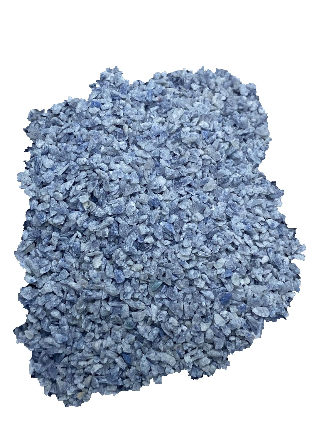 Rise Perspective Blue Quartz Crystal under 2mm for grounding and meditation.
