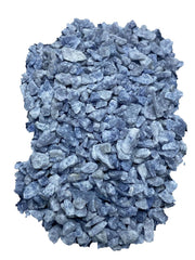 Rise Perspective blue quartz chips for grounding and mindful craft projects.
