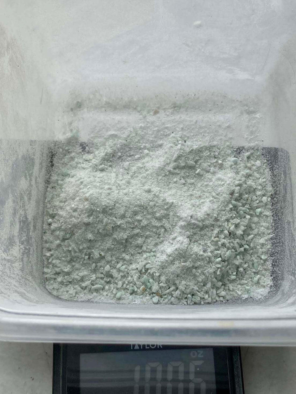Close-up of Green Aventurine powder texture for cleansing and crafting projects