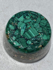 Rise Perspective Malachite Orgone Generator mixed crystals enhance subtle energy fields