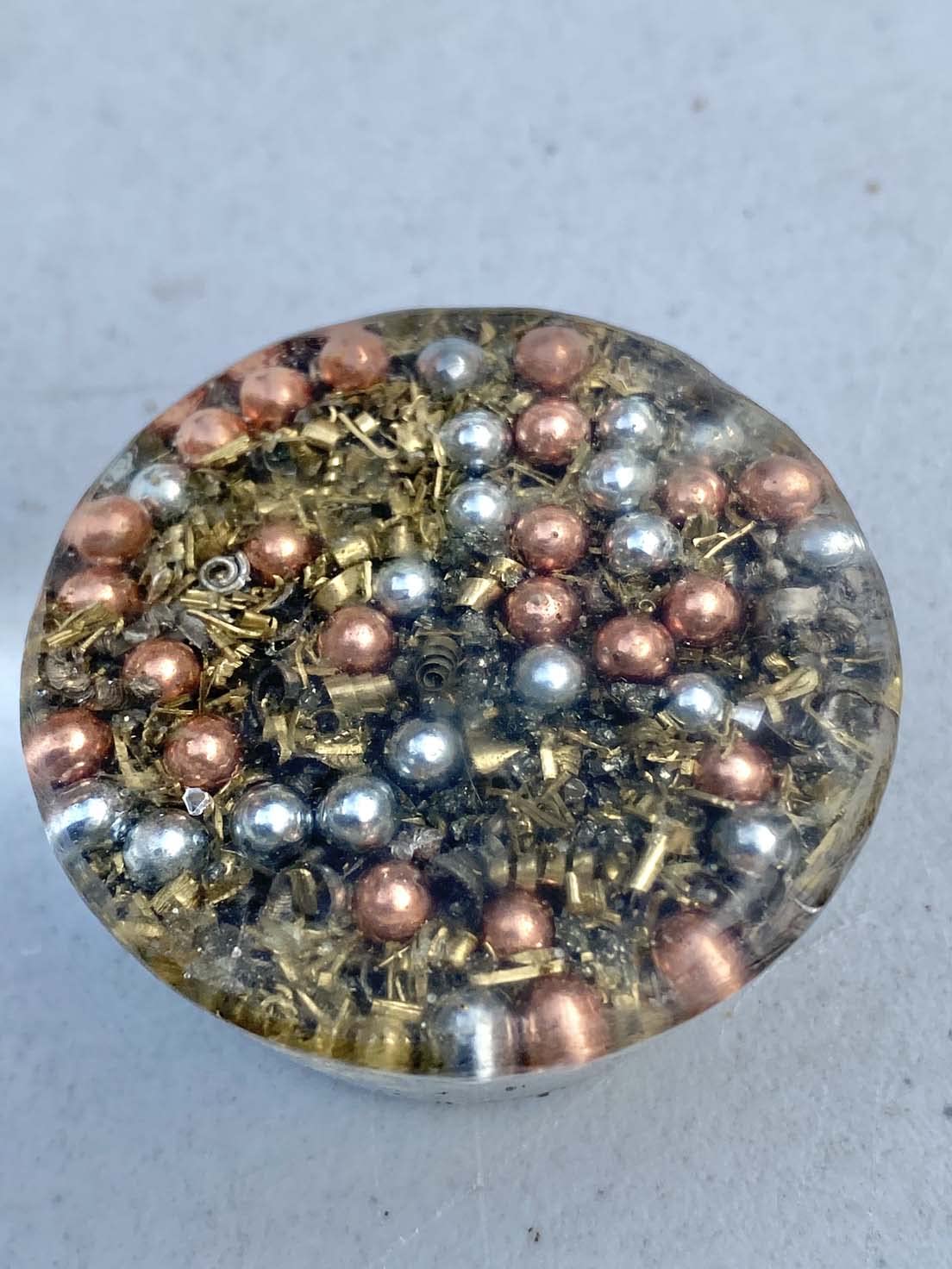 Rise Perspective Orgone device on table promotes a calmer living space