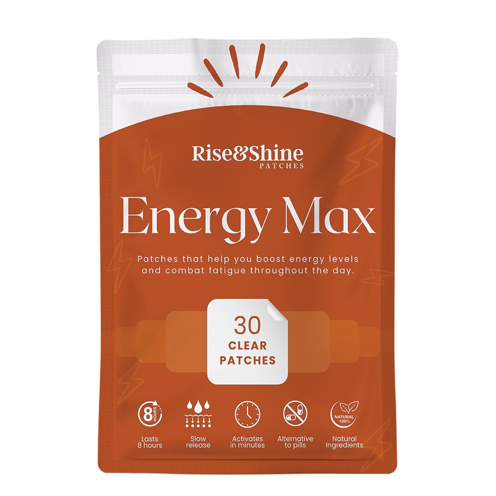 Rise & Shine EnergyMax patches front-of-pack for all-day steady energy