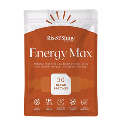 Rise & Shine EnergyMax patches front-of-pack for all-day steady energy