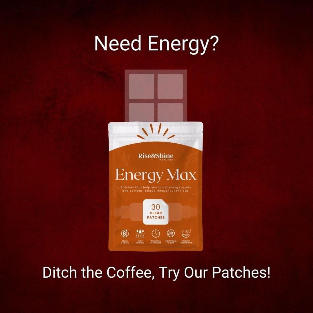 EnergyMax patch placed into travel bag for on-the-go use