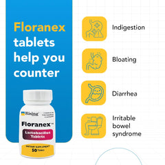 Rising Floranex desk shot shows compact bottle for travel and routines