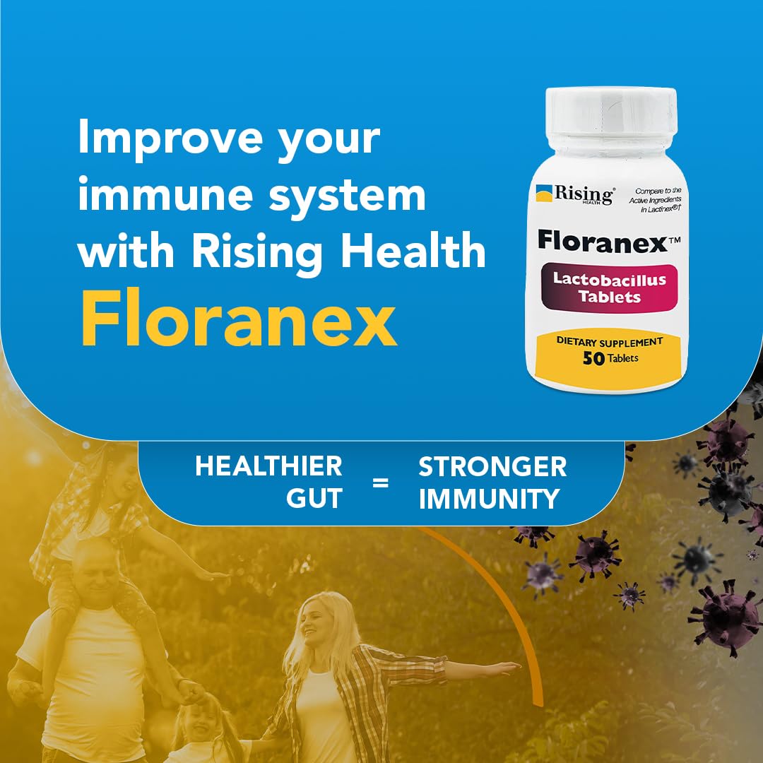 Rising Floranex shelf display emphasizes accessible probiotic support for everyday wellness