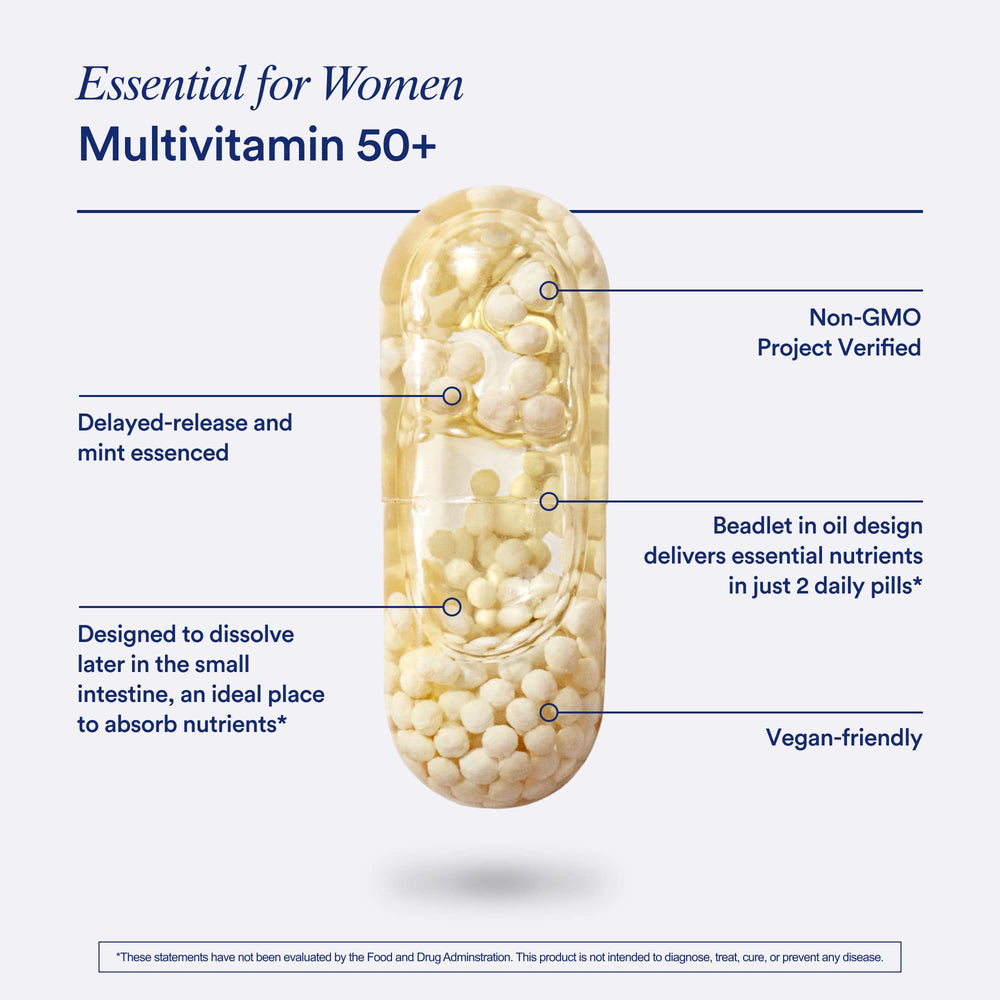 Ritual bottle shows D3, K2, magnesium, and omega-3 DHA ingredients for balance