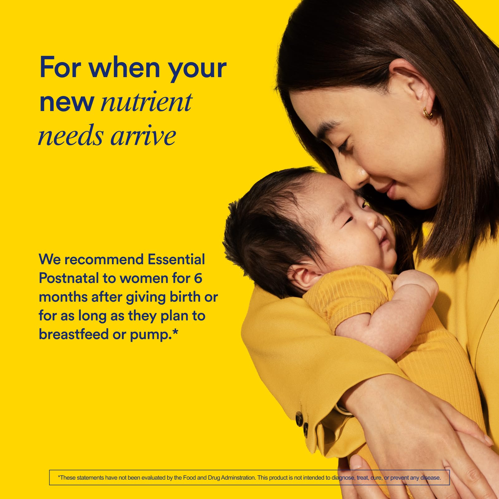 Ritual Essential postnatal multivitamin packaging front with clean design