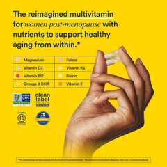Ritual multivitamin capsules close-up showing beadlet-in-oil absorption technology