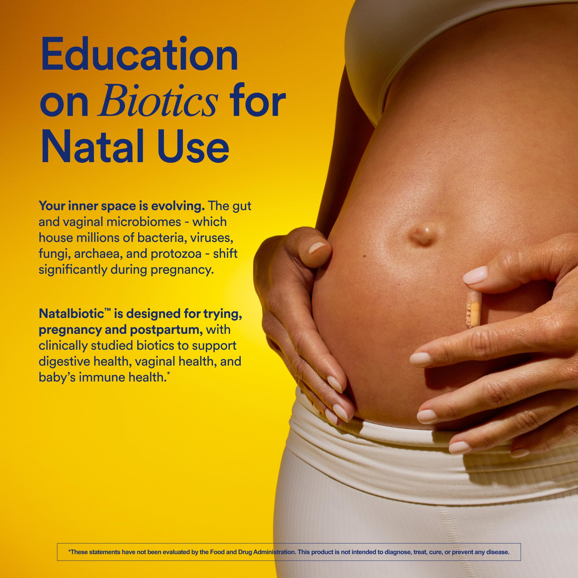 Ritual Natalbiotic nested capsule: innovative release technology protects pre- and probiotics.