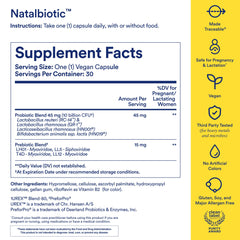 Ritual Natalbiotic vaginal health: supports healthy vaginal microbiota with UREX probiotic blend.