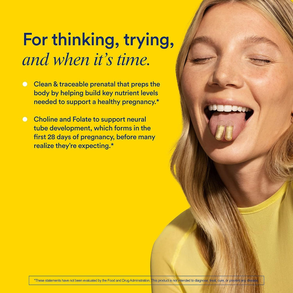 Ritual Prenatal citrus tab package highlights daily ritual.