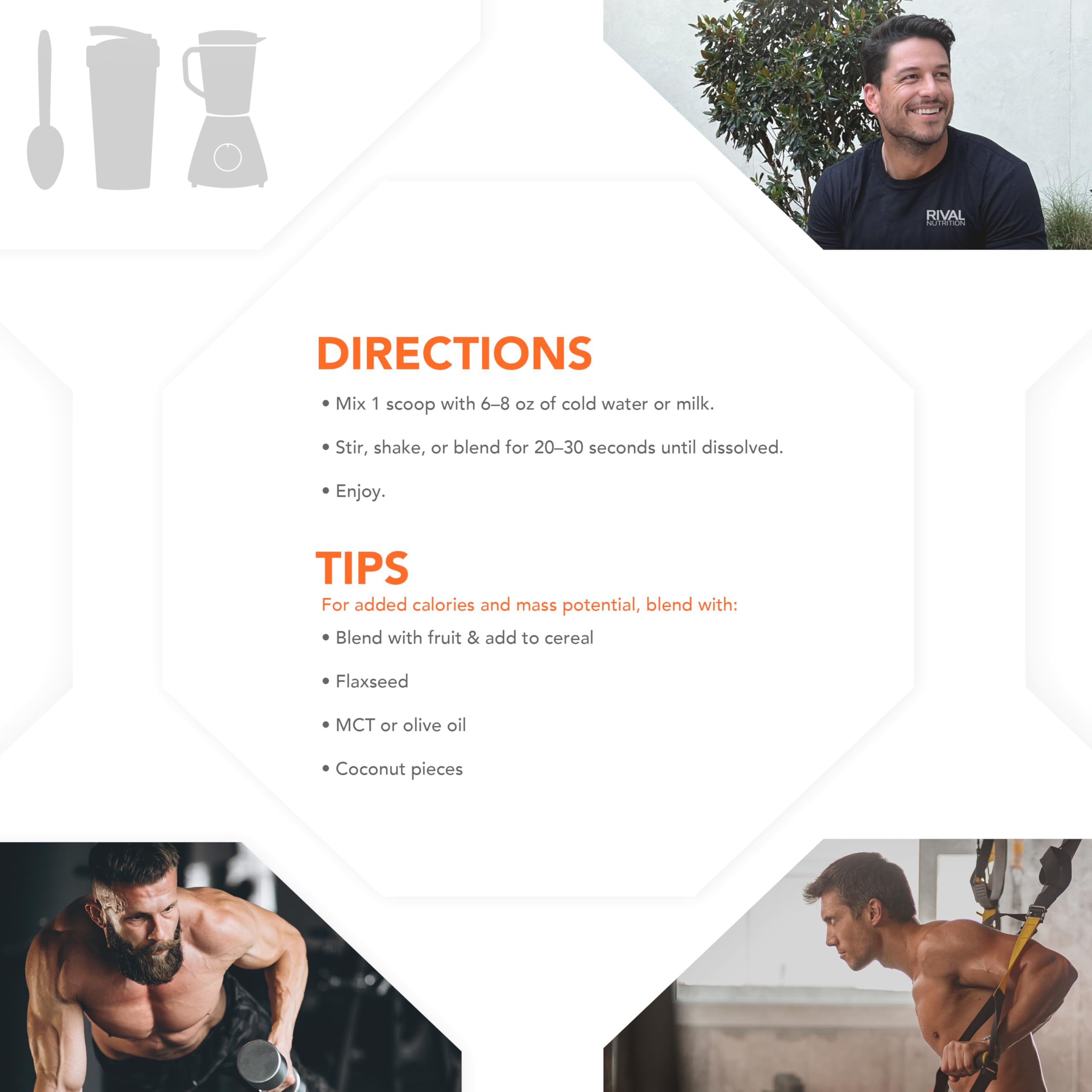 Informed Choice certification label on Rival Whey packaging ensures trusted quality.