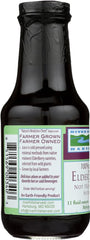 River Hills Harvest elderberry juice label closeup highlighting natural ingredients