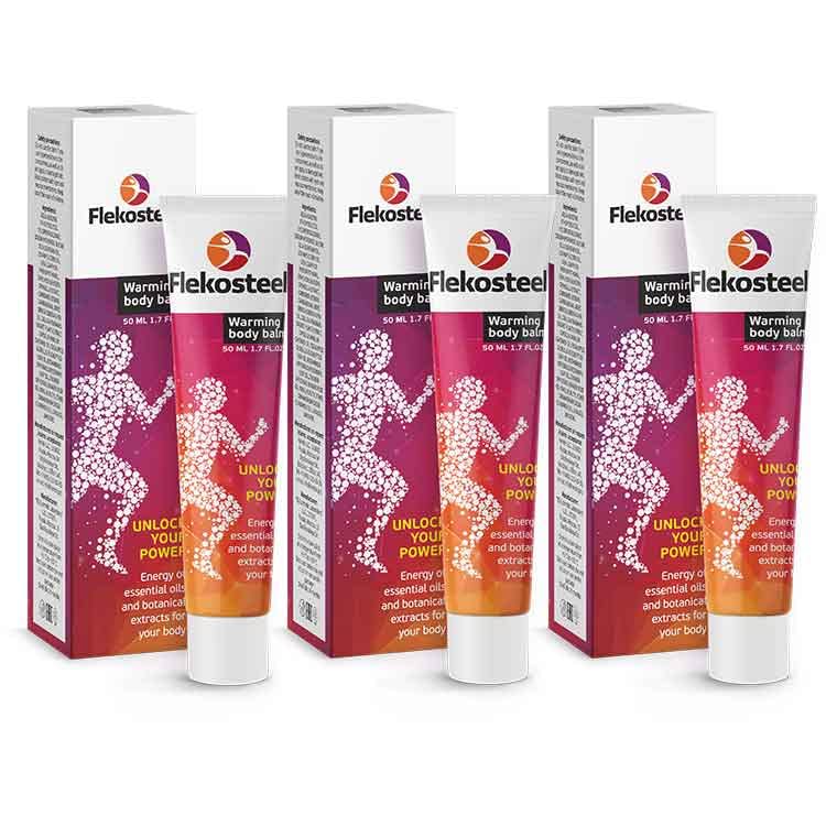 RIXET Hendel Garden Flekosteel 3-tubes pack on shelf for convenient muscle comfort.