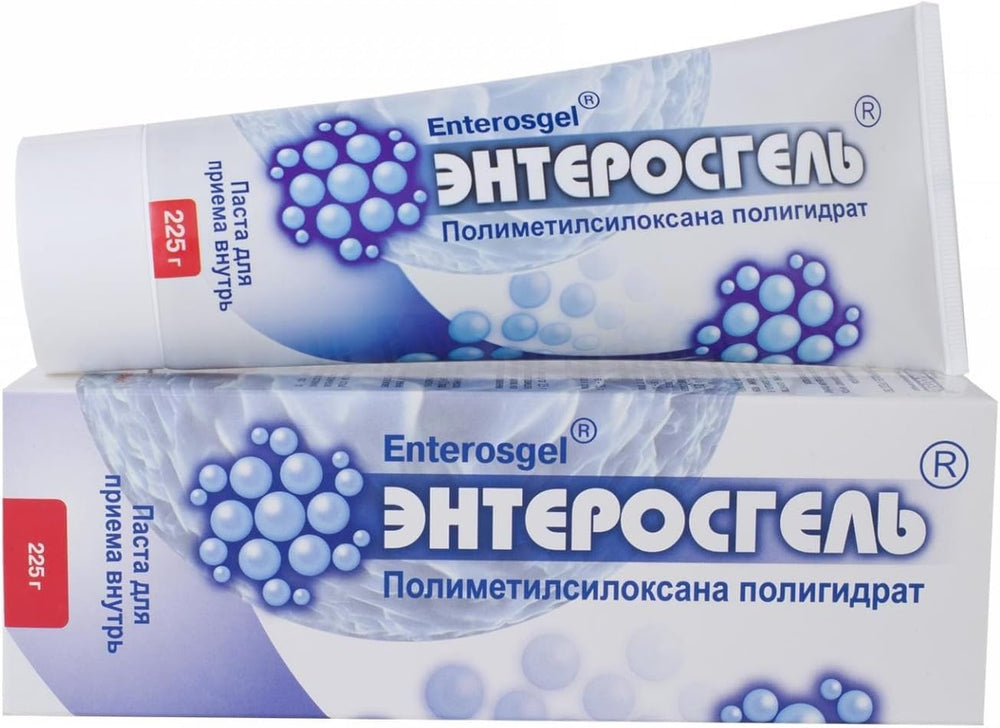 RIXET toxin binding gel two tubes laid out for convenient dosing at home