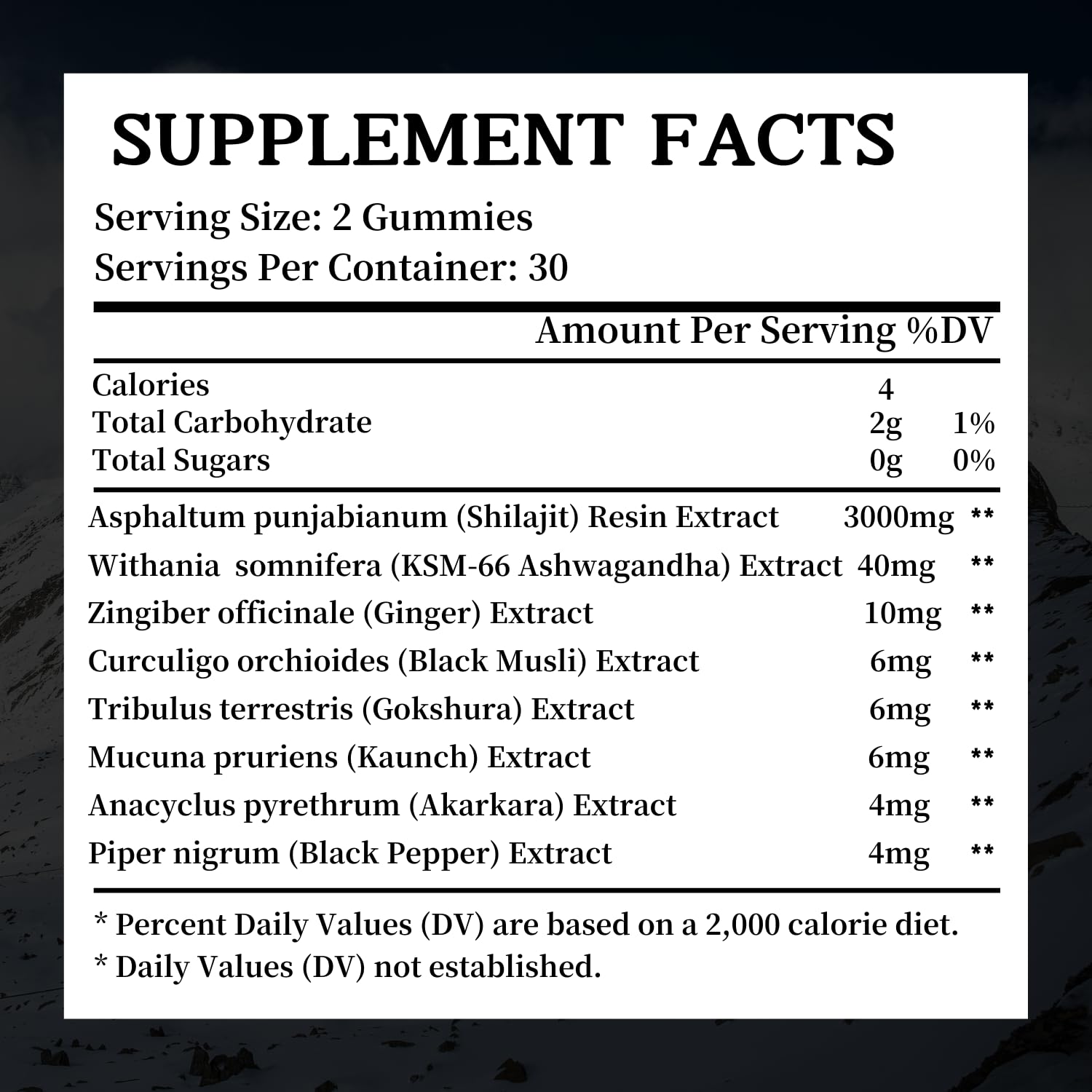 Riyuetian Pure Himalayan Gold Shilajit Gummies flavor: blueberry and natural sweetness