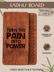 RIZONE Sadhu Board wooden base shown for sturdy balance during practice