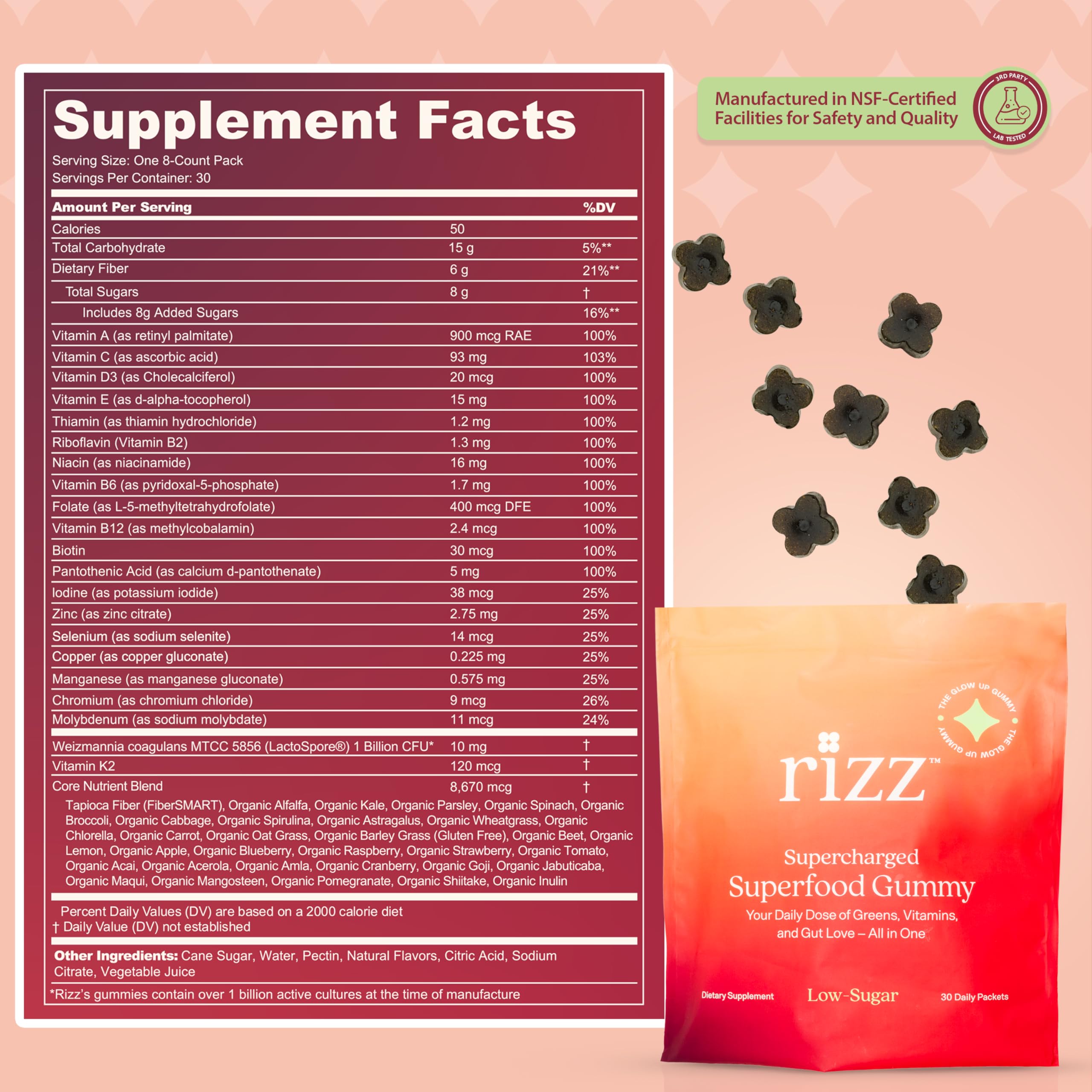 Rizz Travel-friendly gummies pack ideal for busy schedules
