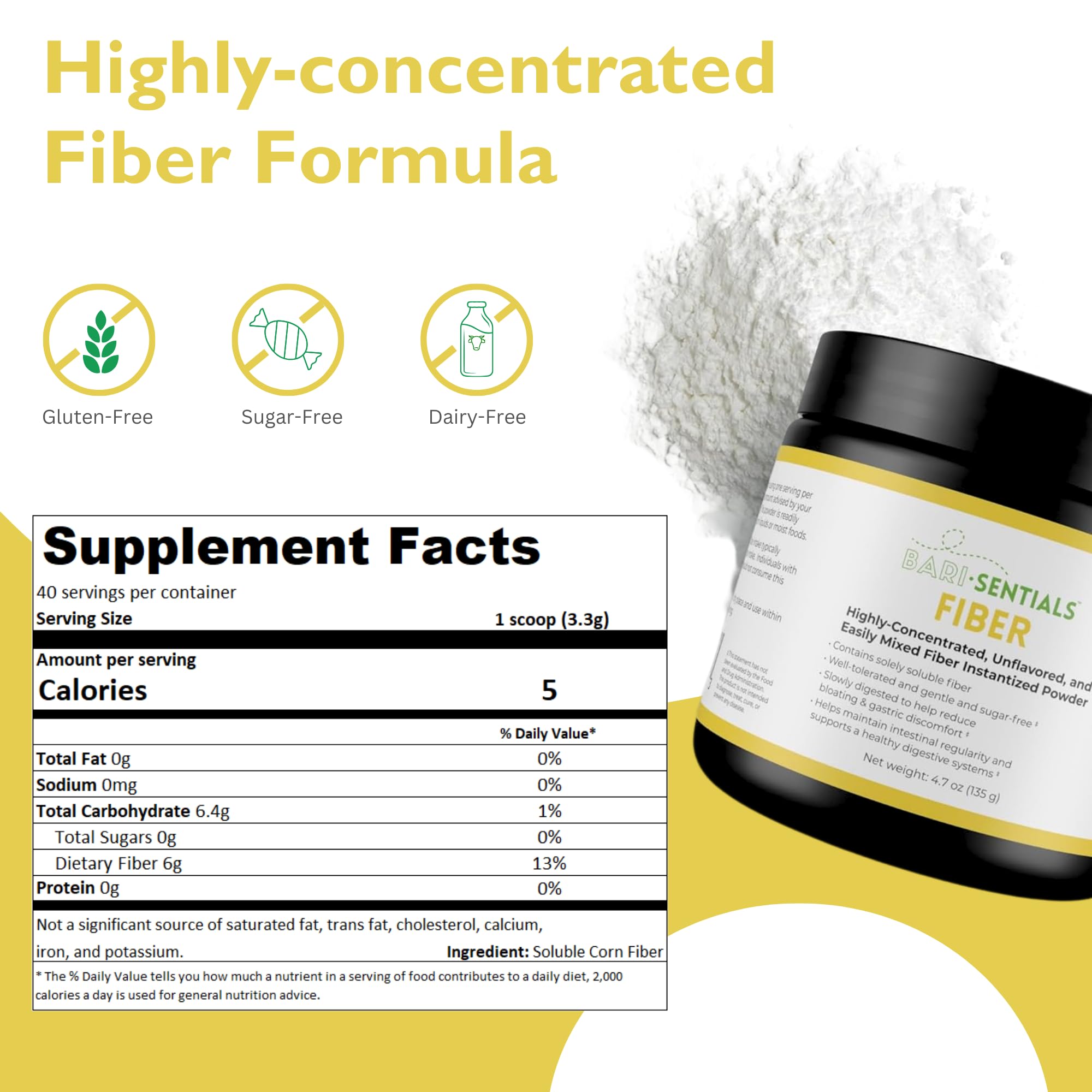 R-Kane Barisentials dissolves quickly in water for easy daily fiber.