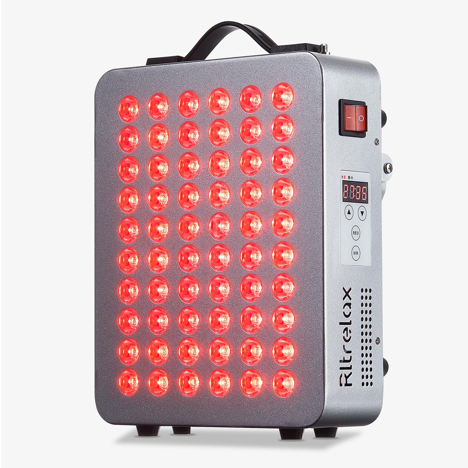 Rltrelax red light panel front view for at-home treatment sessions