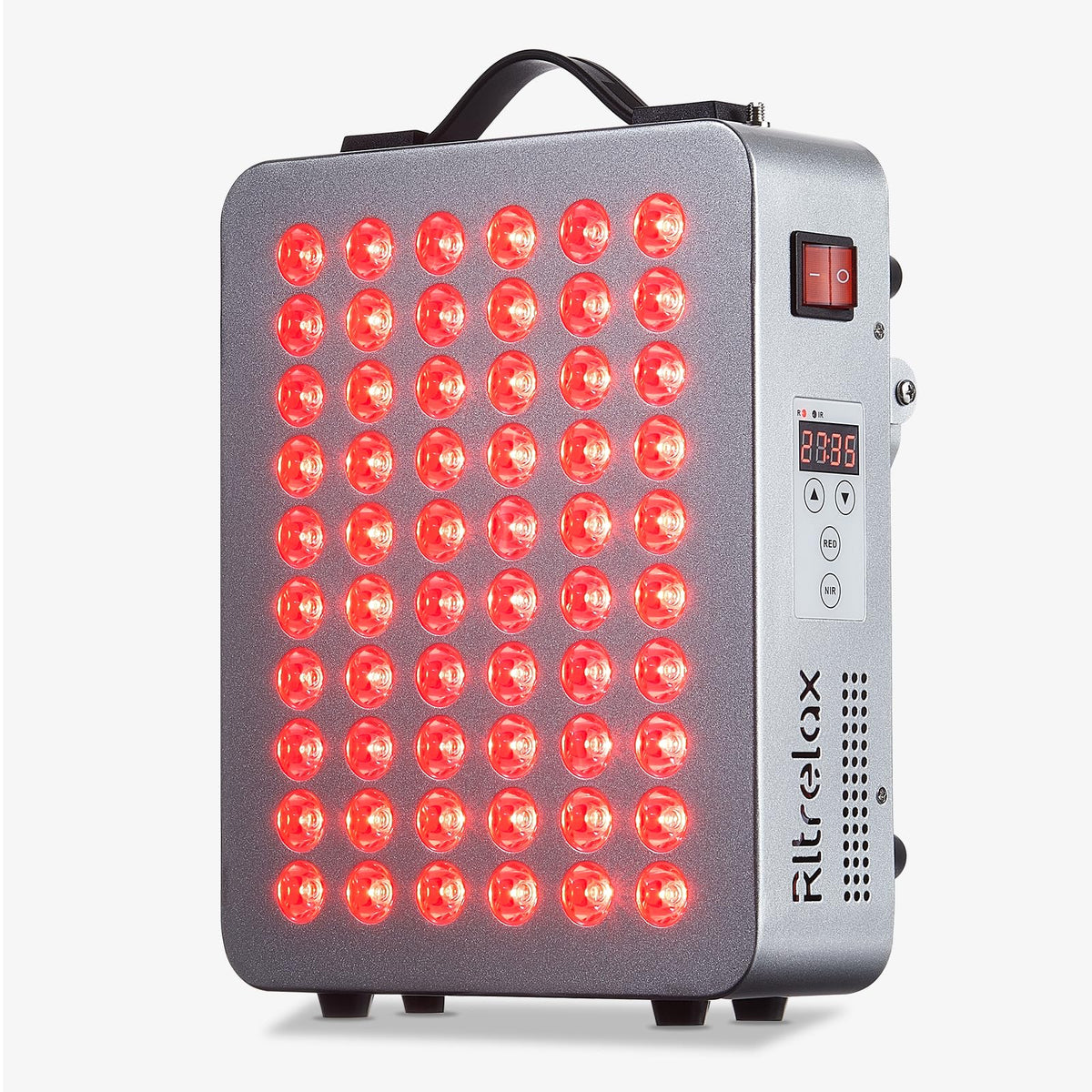 Rltrelax red light panel front view for at-home treatment sessions