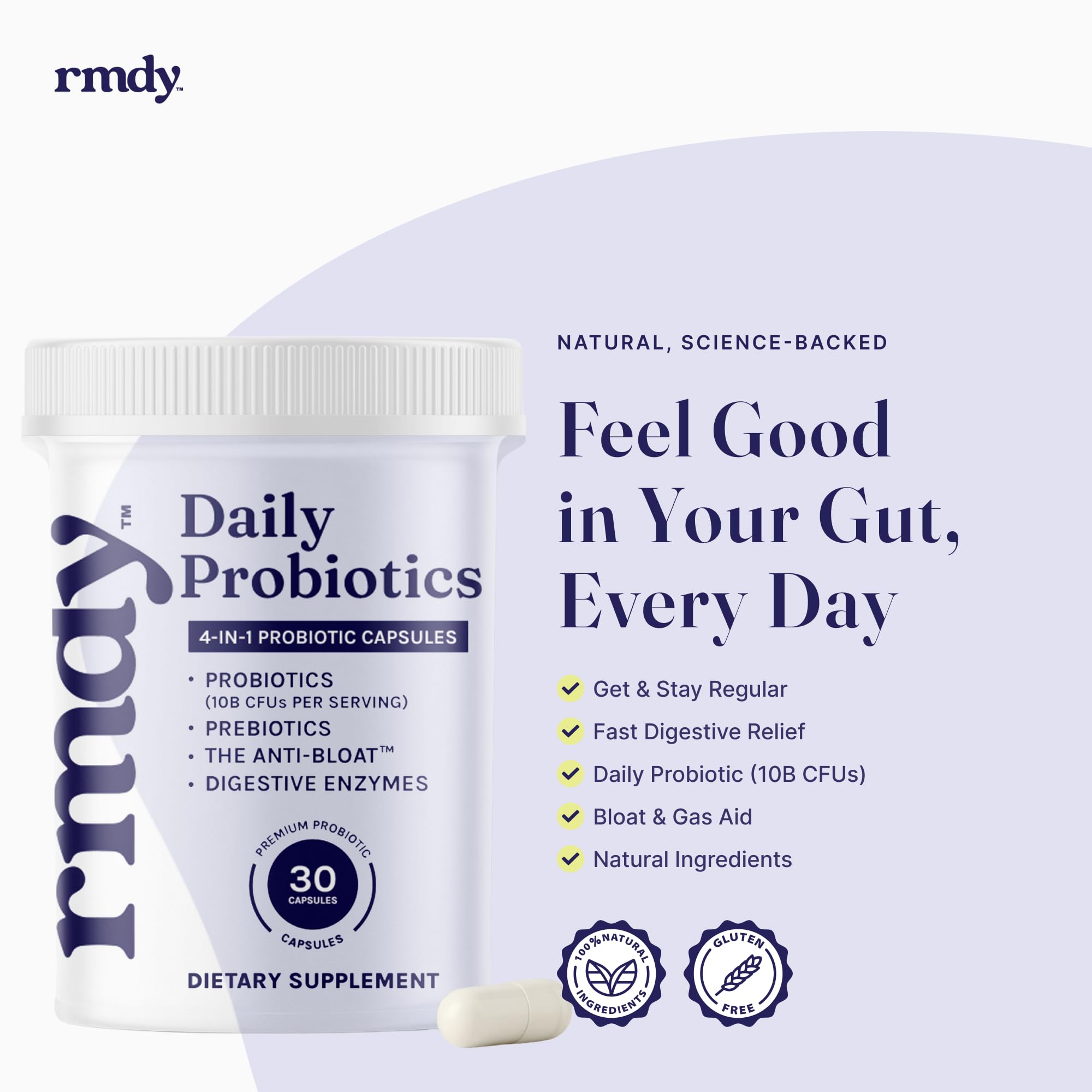 rmdy CSP desiccated vial packaging preserves potency and moisture control.
