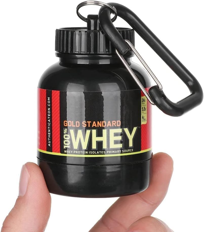 RNB Digital protein keychain multi-use for vitamins, spices, or formulas.