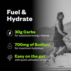 RNWY Salty Carbs scoop-powder emphasizes convenient dual-carb fueling for steady energy.
