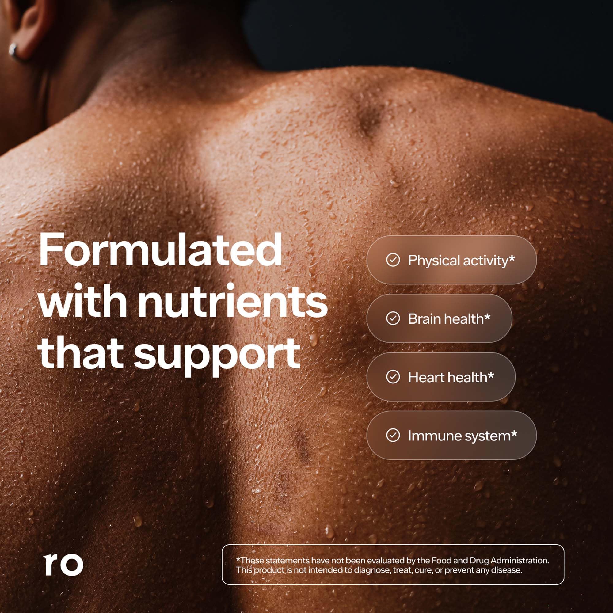 Ro Daily Multivitamin for Men nutritional highlights graphic on cover