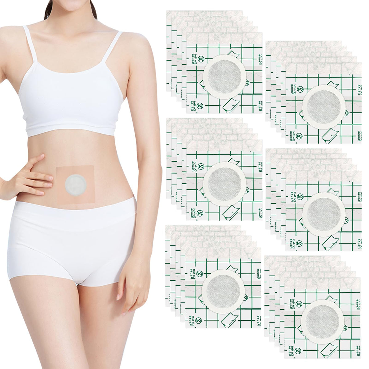 ROBOHOOK castor oil patches pack for easy on-skin application and mess-free wear