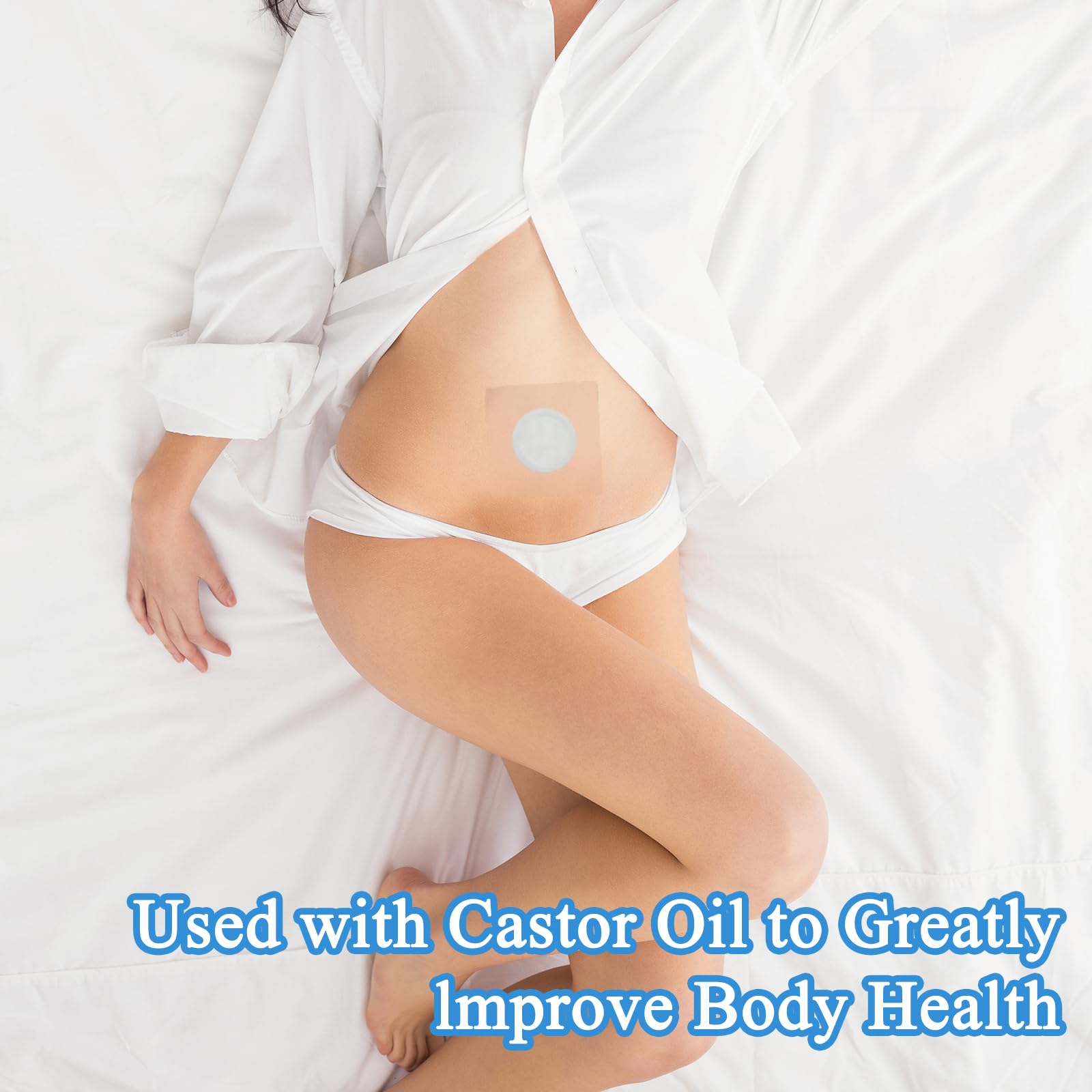 ROBOHOOK disposable castor oil patches for simple, mess-free daily care