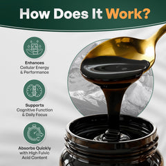 Rock Warrior resin on a spoon dissolving in warm water to boost energy