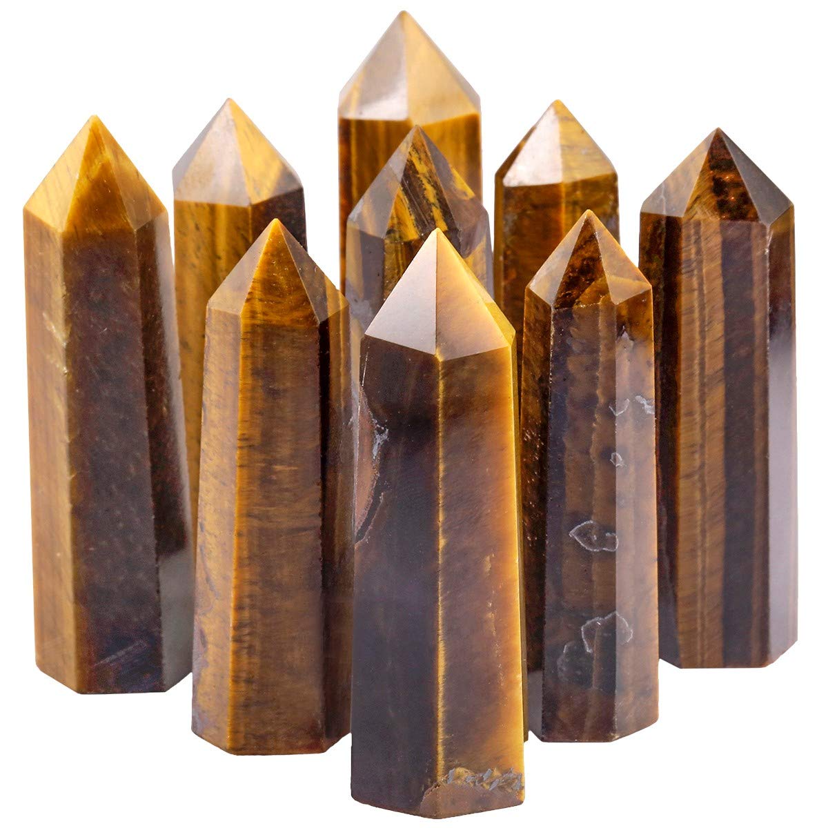 Rockcloud 3-piece crystal wand set suitable for grid placement