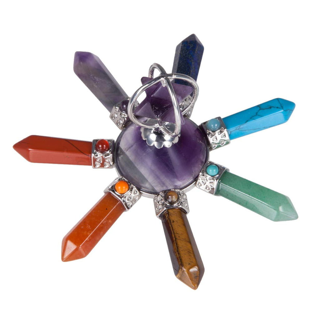 Rockcloud green aventurine wand supports abundance and balanced mood.