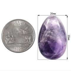 Rockcloud amethyst worry stone for office use or meditation sessions.