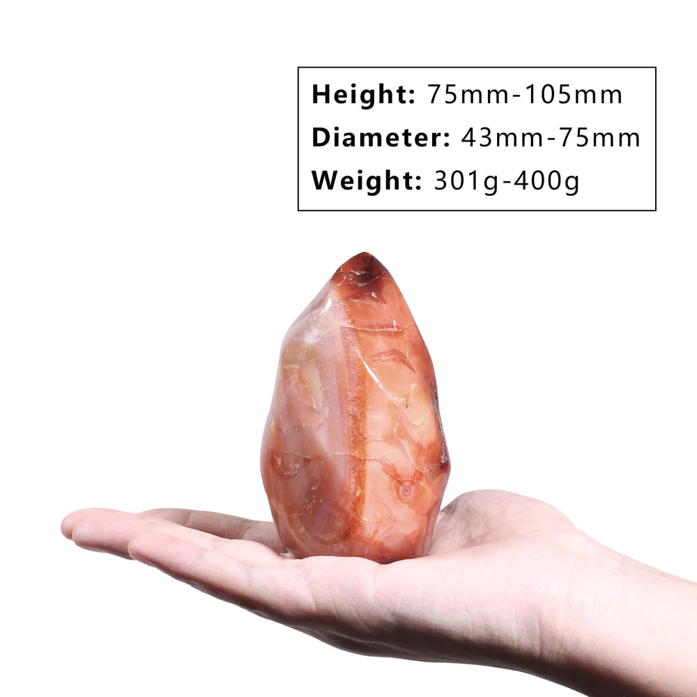 Rockcloud Carnelian flame tower 2 – adds warm energy and stylish focal point to any room.